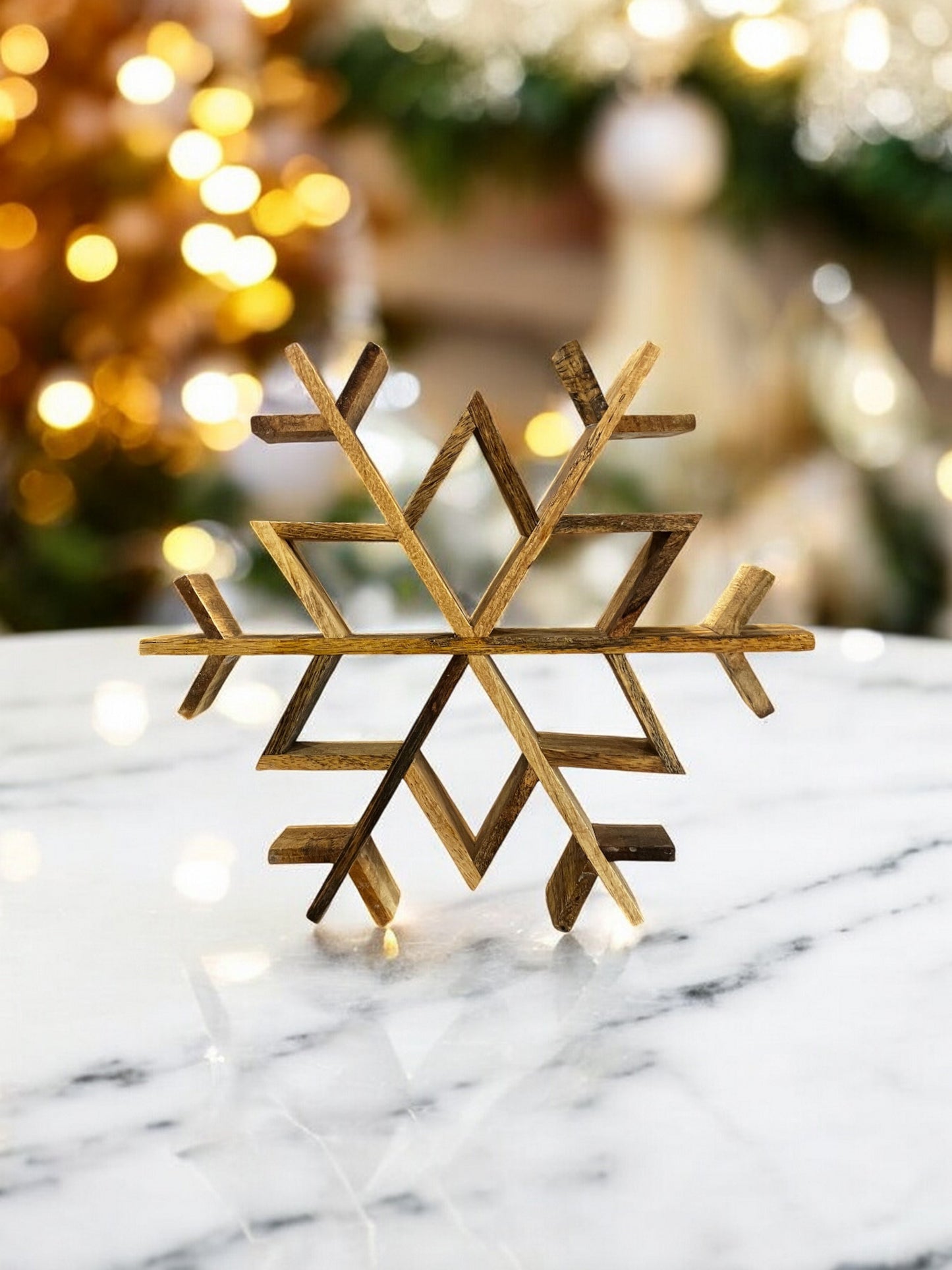 12” Wooden Snowflake