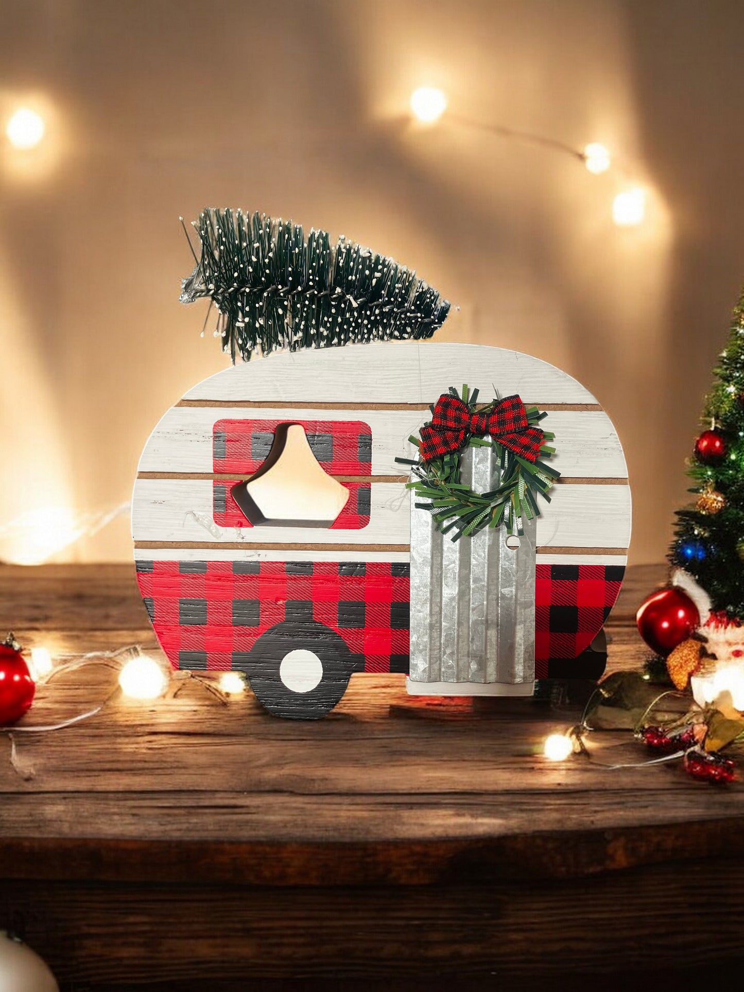 Christmas Camper Wood Blocks